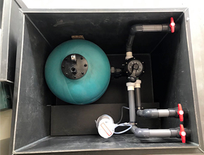 遼寧省沈陽(yáng)市某游泳池用水處理側(cè)開砂缸設(shè)備